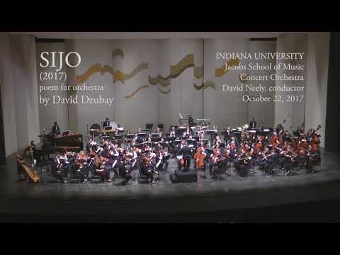 SIJO for orchestra (2017) by David Dzubay