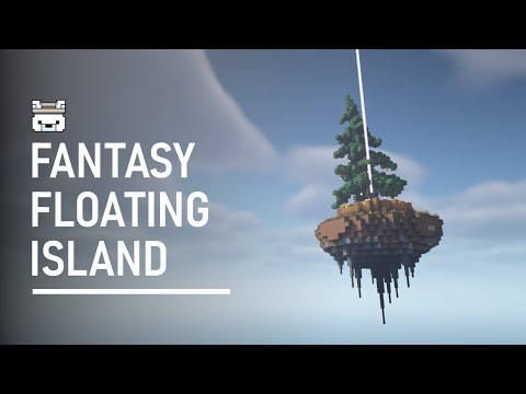 Fantasy Floating Island - Minecraft Build Process