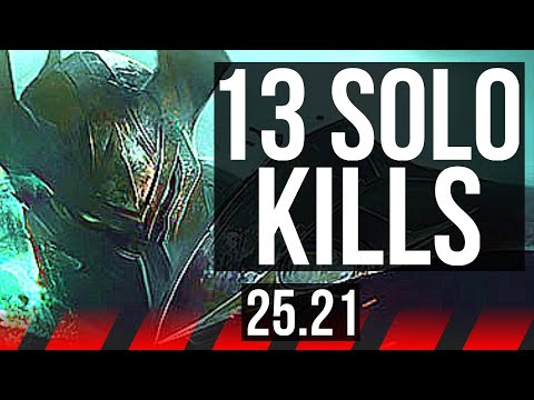 MORDEKAISER vs DARIUS (TOP) | 13 solo kills, Legendary | EUW Diamond | 25.21
