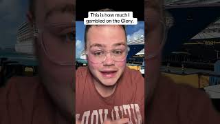 How much I gambled on the Carnival Glory for a free room. #carnival #casino #cruisehacks #cruise