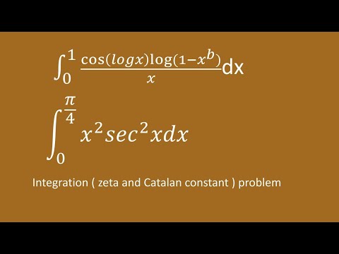 Integration (Catalan constant and zeta function) conjecture