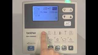 RH-9820-01 / 02 eyelet buttonhole machine Brother video