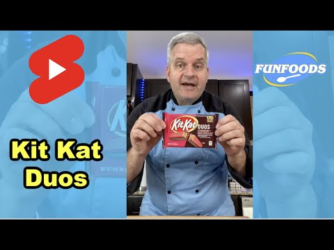 Trying the New Kit kat Duos Strawberry & Dark Chocolate
