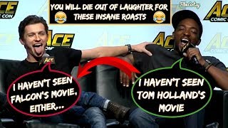 Anthony Mackie &amp; Sebastian Stan Continuously Roasting Tom Holland(Part-2) - Avengers: Infinity War