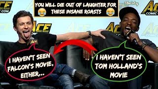 Anthony Mackie & Sebastian Stan Continuously Roasting Tom Holland(Part-2) - Avengers: Infinity War video