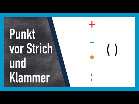 Punkt vor Strich mit Klammern