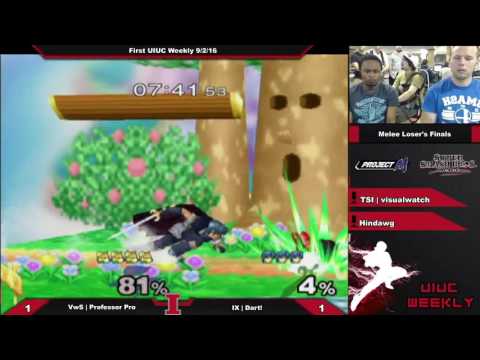 [Smashing Illini Weekly] VwS | Professor Pro (Fox)  vs. IX | Dart! (Marth) SSBM Loser's Finals