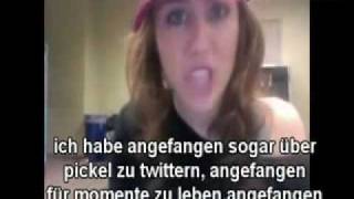 (GERMANDEUTSCH) Good-Bye Twitter Rap - Miley Cyrus.mpeg