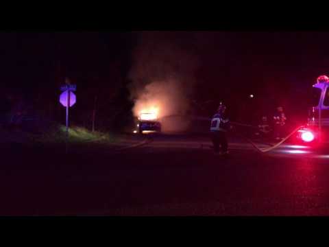 Brookswood Car Fire