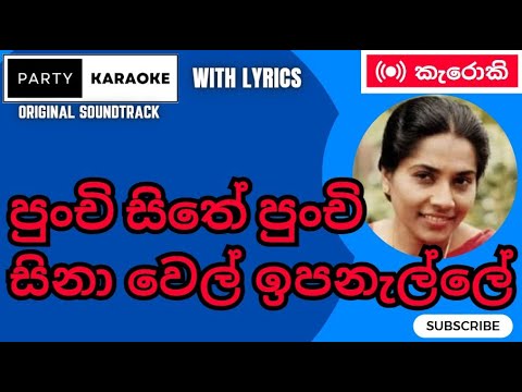 Punchi Sithe Punchi Sina (Karaoke) - Neela Wickramasinghe