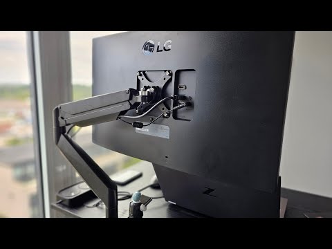 I Upgraded Crappy Included Monitor Stand with an Ergonomic Monitor Arm for $30