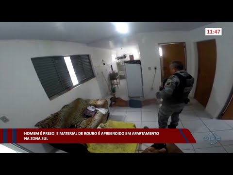 Homem é preso e material de roubo é apreendido em apartamento na zona sul 05 01 2023