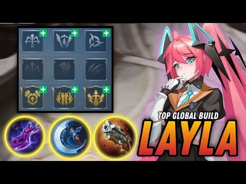 LAYLA EMBLEM AND BUILD 2023 | LAYLA BEST BUILD 2023 | MOBILE LEGENDS