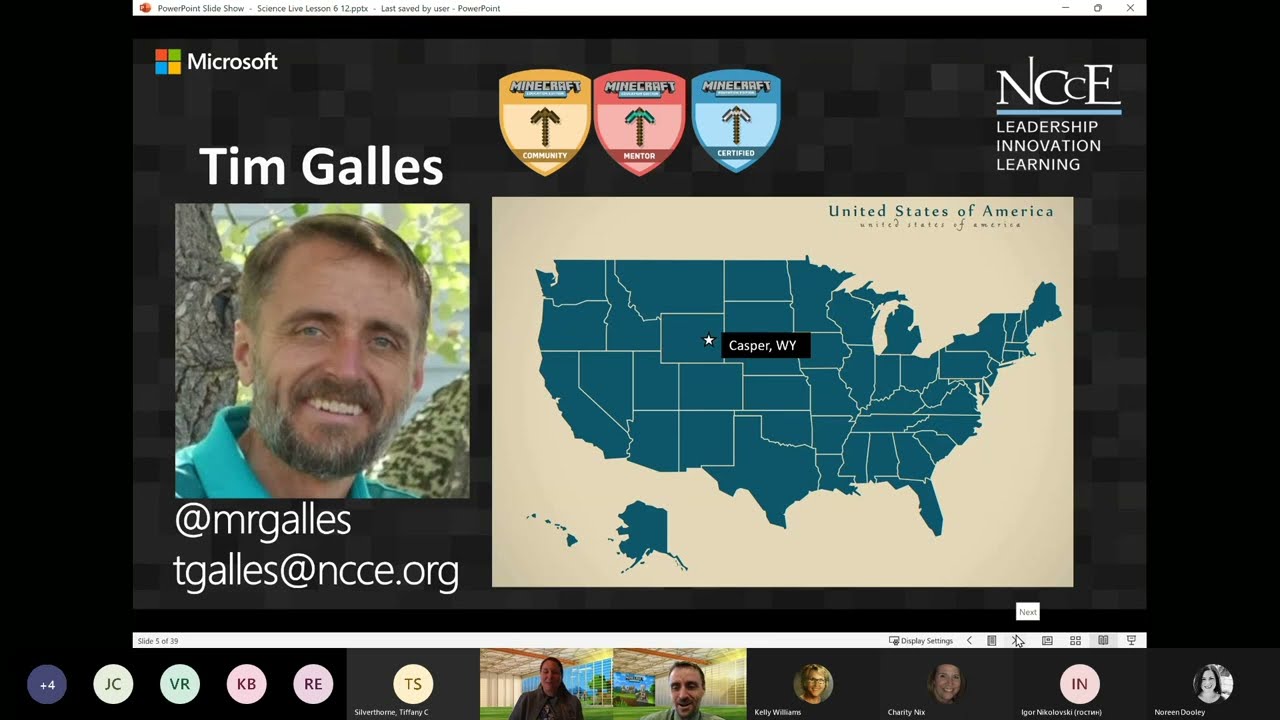 Science with Minecraft Education 6-12 Live Lesson