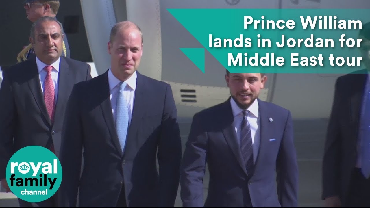 Prince William lands in Jordan for historic Middle East tour thumnail