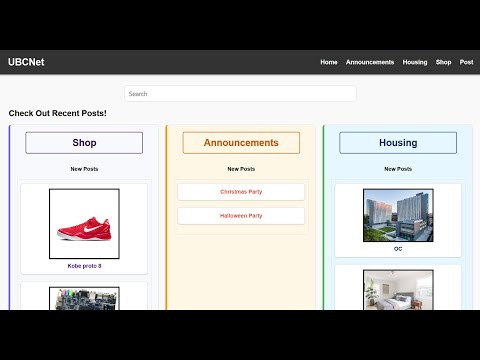UBCNET Demo