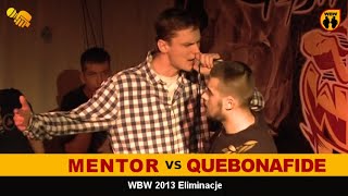 Quebonafide 🆚 Mentor 🎤 WBW 2013 el.3 (freestyle rap battle) Finał