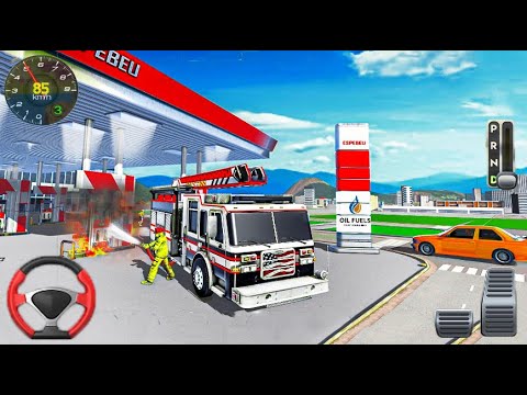 Us Firefighter Fire Truck Simulator Games 2023 Truck Driver 3D - Android Gameplay