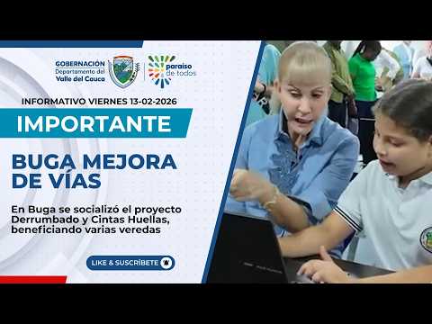 Socialización obras de derrumbado y construcción de cintas huellas en Buga