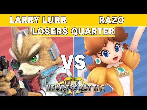 Heart of Battle -  Larry Lurr (Fox) vs Razo (Daisy) Top 8 Losers Quarter - Smash Ultimate