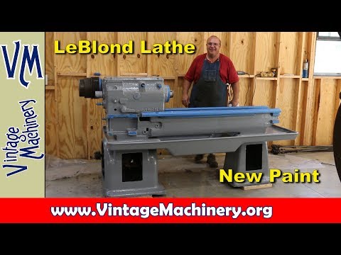LeBlond Lathe Restoration - Part 4:  New Paint, Off With the Old, On With the New