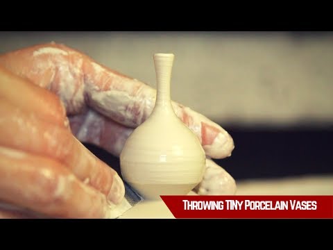 Throwing Tiny Porcelain Vases - Matt Horne Pottery
