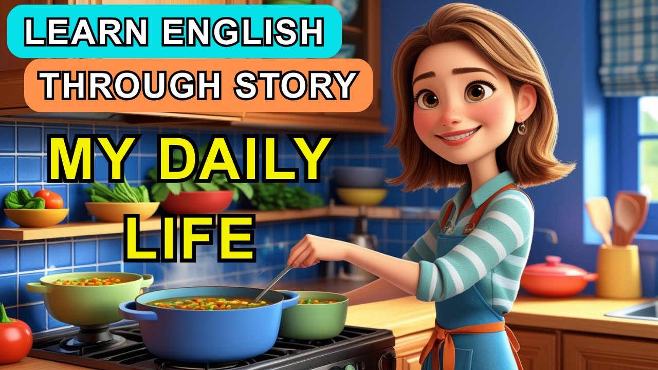 My Daily Life | Learn English Through Story Level 1 |Improve Vocabulary & English Listening Practice