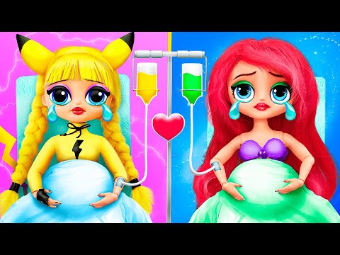 Pikachu and Ariel Become Mommies! 32 DIYs for LOL OMG