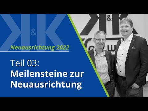 Neuausrichtung 2022 | Teil 03: Meilensteine zur Neuausrichtung | K&K Software AG