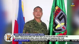 2 MINOR CPP NPA RECRUITS SURRENDER TO 4ID TROOPS