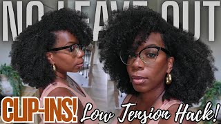 My Hair is Falling Out, Let's do CLIP INS! Ultra REALISTIC Low Tension Install HACK | HerGivenHair