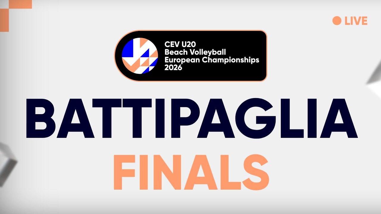 LIVE | CEV U20 Beach Volleyball European Championships 2026 in Battipaglia | Finals