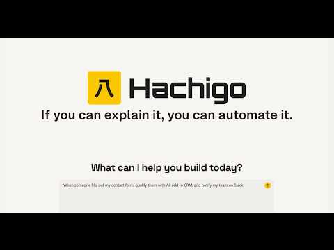 Hachigo 공식 영상 미리보기