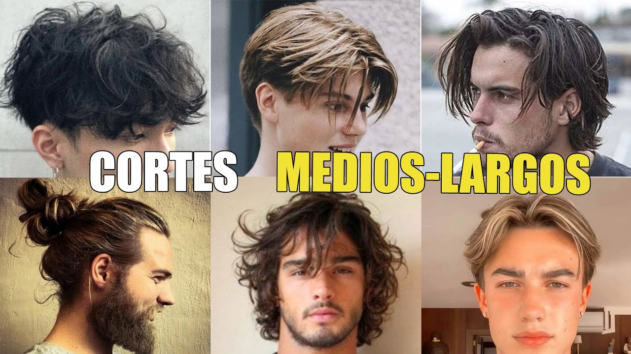 7 MEJORES CORTES de PELO MEDIO Y LARGOS para HOMBRE este 2023 | COMO peinar CABELLO LARGO