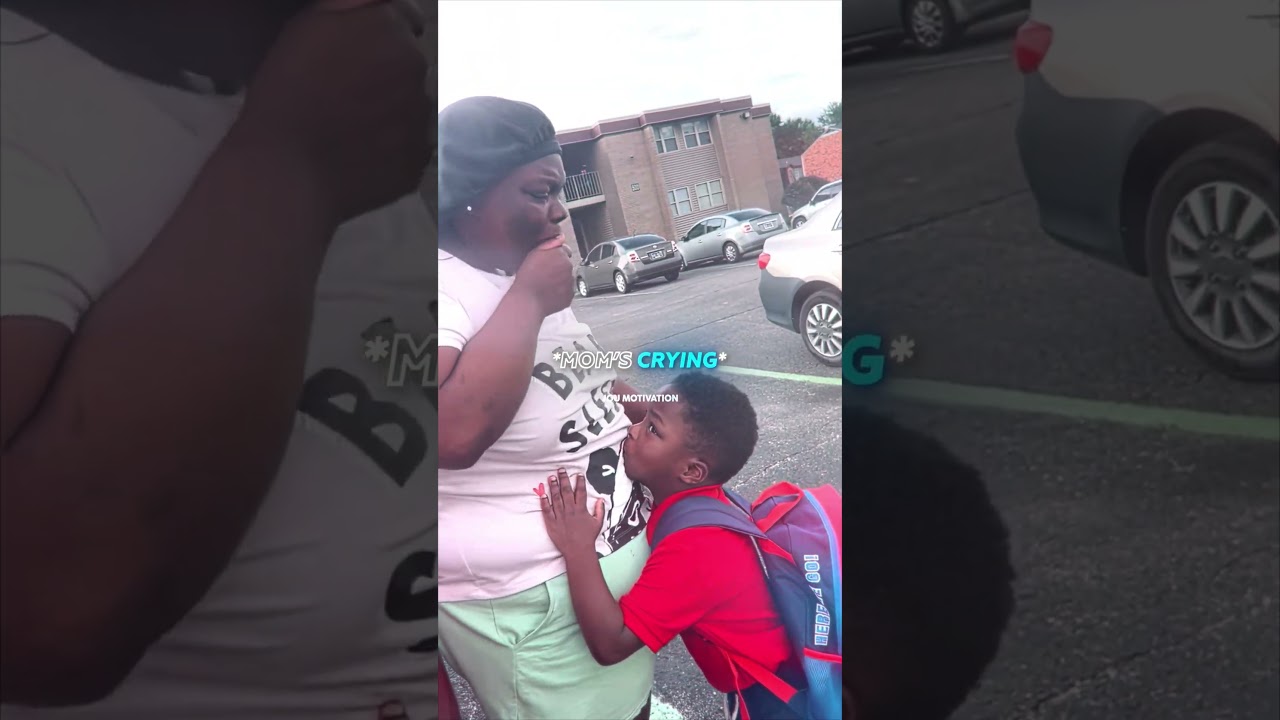 She Was Crying at the Bus Stop… Then This Kid Walked Up 🥹
