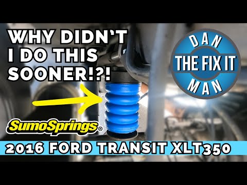 Sumo Springs - 2016 Ford Transit Van XLT350 SuperSprings CSS-1195 & SSR-121-40 - Easy Install DIY!