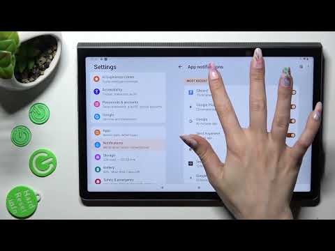 How to Turn On/Off App Notifications on Lenovo Yoga Tab 11 – Notification Settings