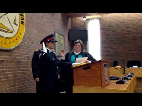 Michelle Pickering is sworn in as Constable (Part 1)