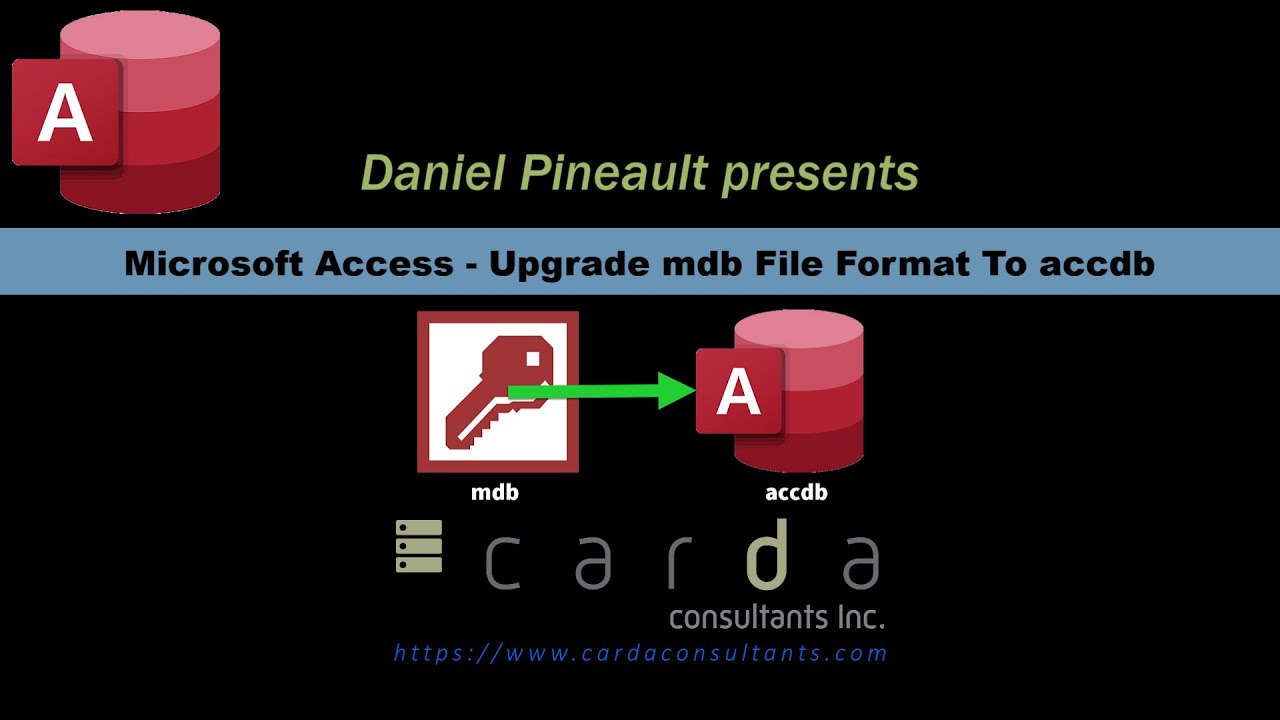 Microsoft Access - Upgrade mdb File Format To accdb