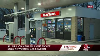 Winning $31M lottery ticket sold at Massachusetts gas station