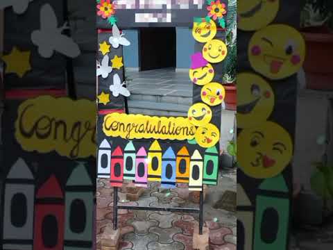 selfie frame making idea on annual result day...