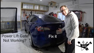 Fix a Sticking Power Lift Gate - Model Y