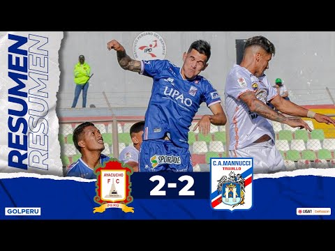 Resumen: Ayacucho FC vs Carlos A. Mannucci (2-2) #LIGA1BETSSONXGOLPERU