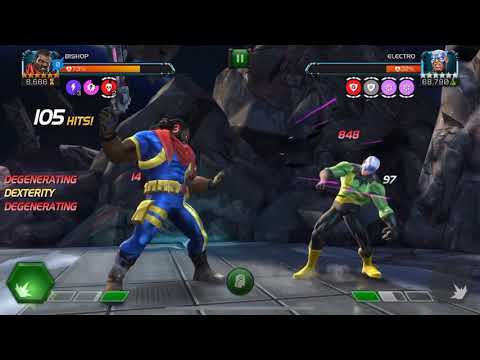 Bishop vs. Variant 4 Electro Boss Solo - Marvel Contest of Champions