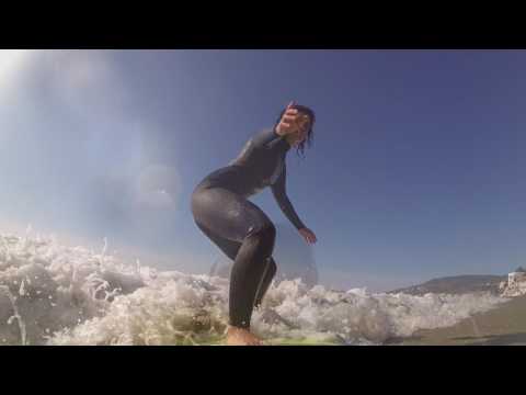 Yanira's Surfing Lesson in Laguna Beach