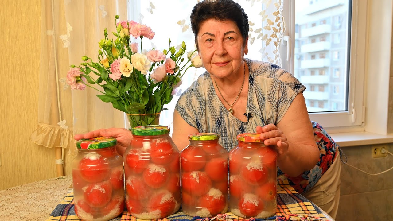 Помидоры по-фински на зиму - Как свежие! Очень просто и много