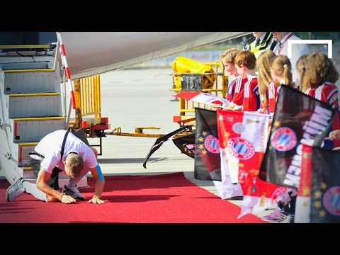 Incredible welcome for Germany's Bayern stars
