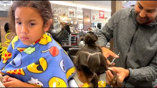 DO WE REGRET CUTTING HIS LONG HAIR? (IS HE OKAY WITH IT) - A FAMILY VLOG