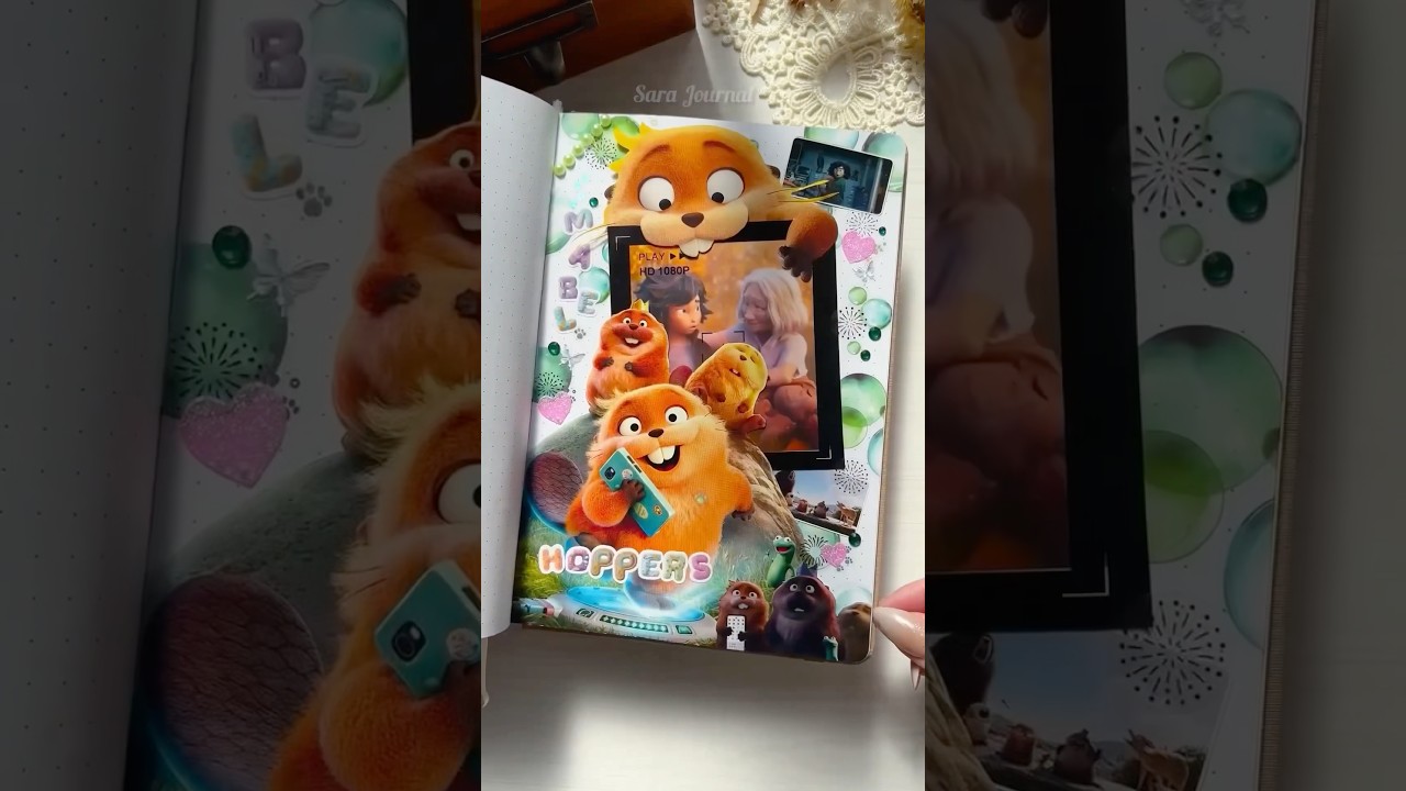 Hoppers Journaling ASMR Disney Scrapbooking #scrapbooking #journaling #hoppers #journal #artistic