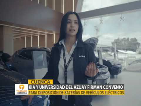 Kia y Universidad del Azuay firman convenio para disposición de baterías de vehículos eléctricos